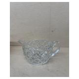 Clear glass creamer