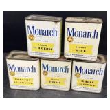 Monarch spice cans