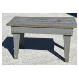 Gray-painted table