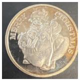 1oz. silver merry Christmas round