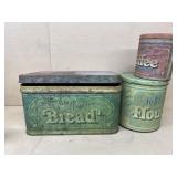 Bread, flour and coffee TIN's
