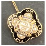 10k gold ladies auxiliary pin-cash in person only