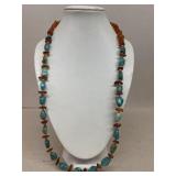 Green and Amber Stone necklace