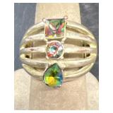 Multicolor ring adjustable size