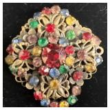 Colorful, antique brooch