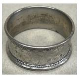 Sterling silver napkin ring
