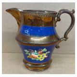 Large Early Copper Lusterware pitcher