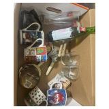 Holiday mugs, kitchen utensils lot
