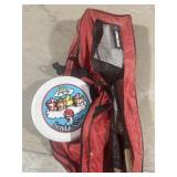 Badminton rackets, and McDonald's frisbee