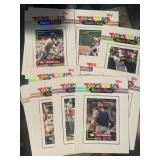 TOPPS master photo baseball card lot featuring