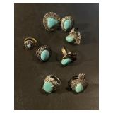 Turquoise ring lot
