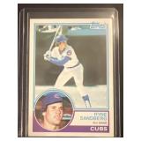 1983 Ryan Sandberg Topps rookie baseball card