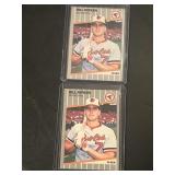 1989 Bill Ripken 'FF' error baseball card and b