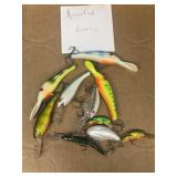 Assorted fishing lures