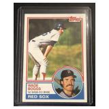 1983 Wade Boggs Topps rookie baseball card