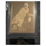 Dizzy Dean Danbury mint 22KT gold baseball card