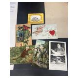 Vintage postcards valentine General Robert Ely,