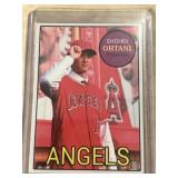 Shohei Ohtani first rookie, baseball card blank
