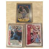 Pete Rose baseball card lot fleer sticker 81