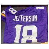 Justin Jefferson autographed extra large jerse