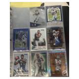 Metcalf Bowers Brown rookie football cards with