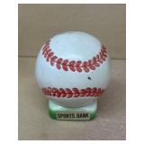 Plastic baseball bank