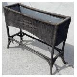 Wicker flower planter
