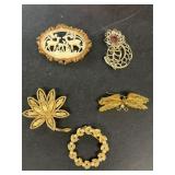 Costume, jewelry, brooches, and pins