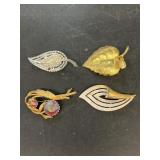 Costume jewelry brooches