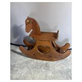 Wooden rocking horse