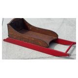 Wooden sled