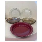 Glass pie plates
