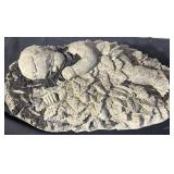 Concrete angel yard ornament