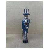 Uncle Sam, red, white and blue decorative figure