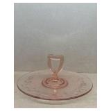 Pink glass server