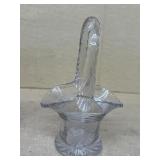 Clear glass basket