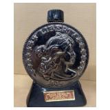 Ezra Brooks liberty coin decanter