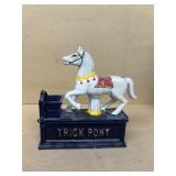 Cast-iron trick pony bank