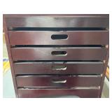 Game board table with drawers