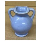 USA pottery double handled vase, small size