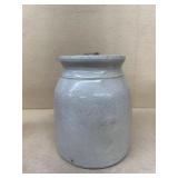 Stoneware crock with lid