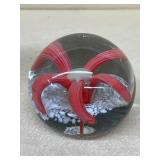 Paperweight red flower