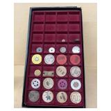 Advertising wooden nickels and tokens