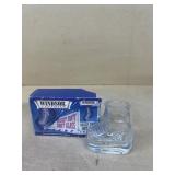 Hockey skate shot glass