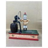 Trick dog cast-iron bank