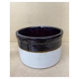 Stoneware brown and white croc Roseville, Ohio