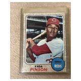 1968 Vada Pinson topps Cincinnati versus the