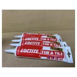 (4) tubes of tub and tile caulk