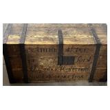 Early Steamer Trunk with New York stenciling