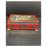 Decorative metal candy TIN with feet